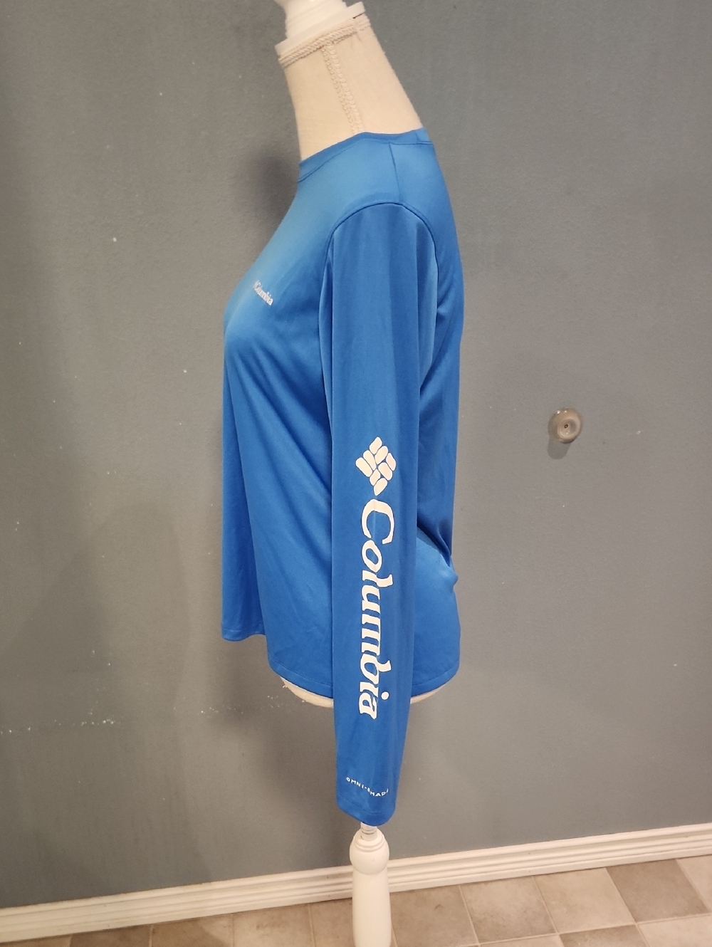 Columbia Omni-Shade Baselayer Long Sleeve Gorpcore Sportswear Shirt Ski Hiking - Picture 2 of 8